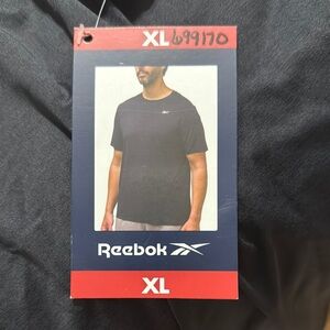 Reebok Black Short Sleeve Tee Classic Crew Neck XL